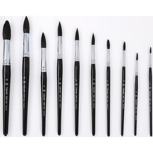 AOWEN R600 Profession Painting Brushes Art Painting Brushes Artistic Watercolor Brush Set for Gouache Wash Mop Art Painting