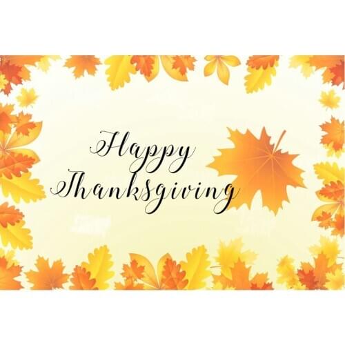 Happy Thanksgiving Backdrop Photography Background Baby Shower Celebration Photo Booth Studio Decor