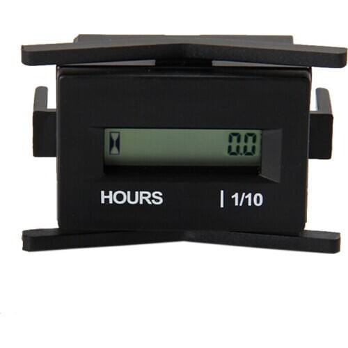 Digital LCD Hour Meter DC 4.5-60V for Motocross ATV Dirt Bike Diesel Gasoline Log Splitter Cutter Truck Snowmobile Boat Jet Ski