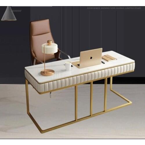 Nordic marble desk simple modern light luxury desk study paint desk beauty consultation table