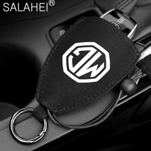 Universal High Quality Suede Car Key Case Shell Wallet For MG 6 350 42 550 ZT 7 ZS HS GS A3 A4 3 TF 5 RX5 ZR GT Morris Garages