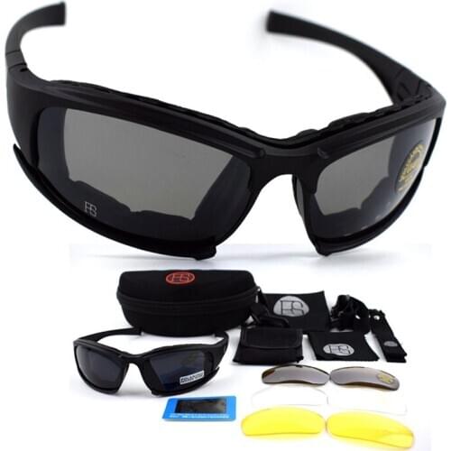 Military Gear Hunting Shooting Glasses X7 C5 Sport Polarized Glasses Tactical Goggles Hiking Camping UV Protection Eyewear