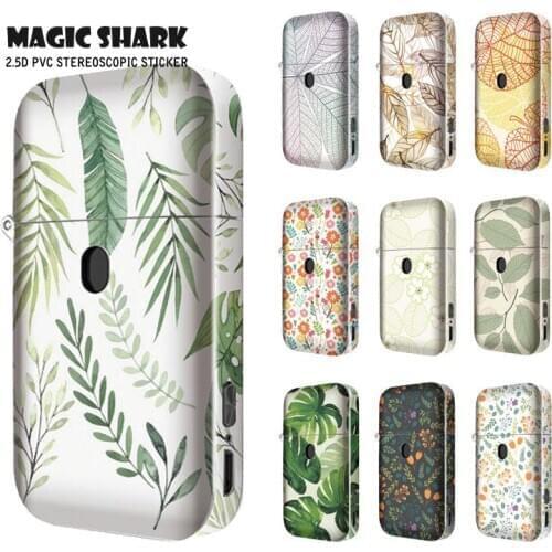Magic Shark Beautiful Fashion Leaf Flower No Fade Waterproof Case Pod Vape Sticker Wrap Film for AURORA PLAY