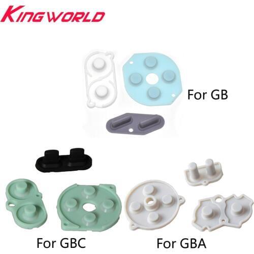 1set Rubber Conductive Buttons A-B D-pad Silicone Start Select Keypad for G-ame Boy Classic for G-BC for G-BA for G-B