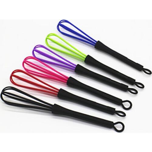 1PC Pro Salon Hairdressing Dye Cream Whisk Plastic Hair Mixer Barber Stirrer Hair Care Styling Tools Blender Random Color