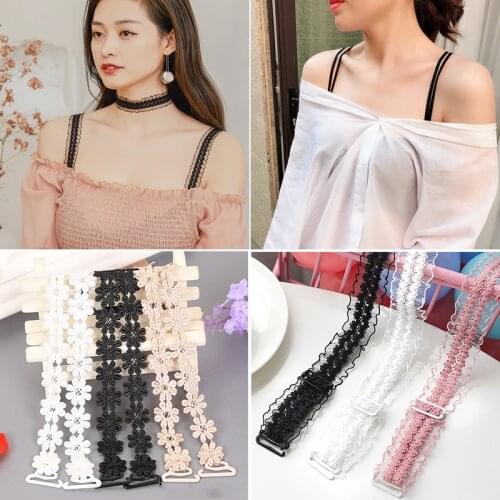10-50Pair Women Transparent Invisible Bra Shoulder Strap Clasp Hook Adjustable Slip-Resistant Belts Buckle Intimates Accessories