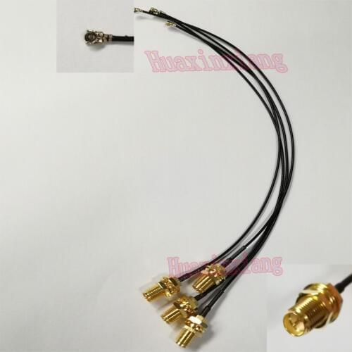 5PCS/Lot RP-SMA-K Female To uFL/IPX/IPEX Connector RF Coaxial Extension Pigtail Cable 1.13mm Adapter Inner needle 20CM