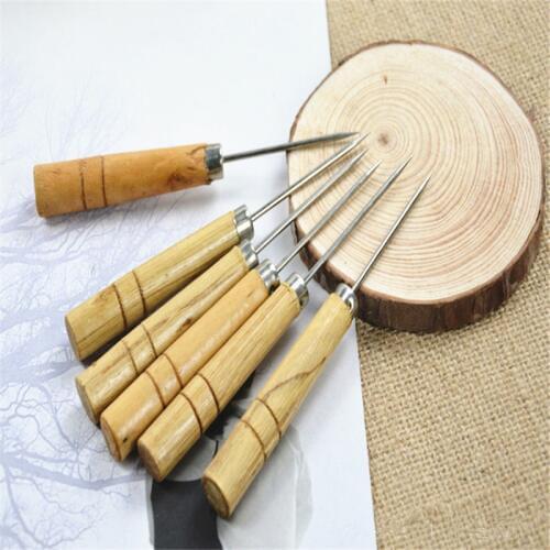 5pcs Sewing Needles Shoe Repair Kit Awl Leather Craft Tool