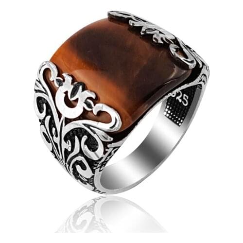 925 Silver Ottoman Casual Ring for Men