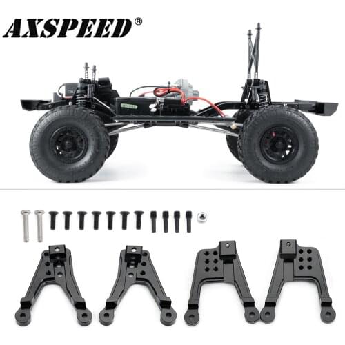 AXSPEED RC Car Rear & Front Shock Damper Towers Mount Kit Suspension Connection for 1/10 RC Crawler SCX10 II 90046 Upgrade Parts