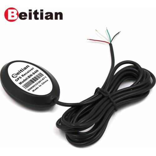 BEITIAN New 4 Cable DIY GNSS GLONASS M8030-KT Magnetic Bottom Waterproof IP67 1Hz GPS Receiver TTL level BN-84N