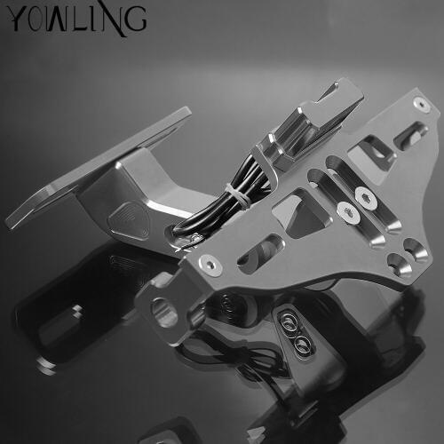 License Plate Holder Mount Registration Number Plate For YAMAHA YZF R125 R1 R6 R25 R3 R15 MT-15 MT125 YZFR6 Fender Eliminator
