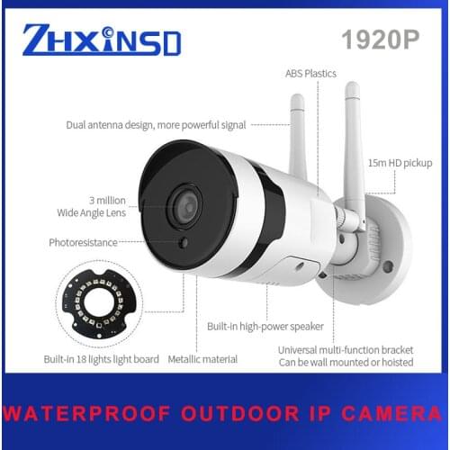 ZHUHUIFEI 5MP Wifi Surveillance Camera System P2P NVR security protection waterproof CCTV Outdoor sistema de vigilancia