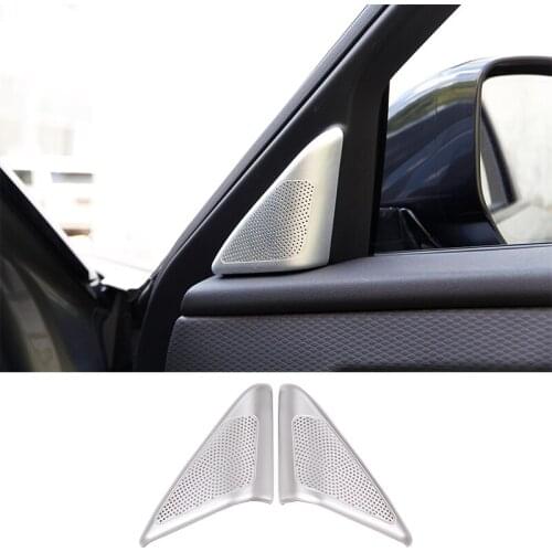 ForAudio Speaker Tweeters Cover Trim Aluminum Alloy For Land Rover Range Rover VELAR 2017- 2019 Car modification Accessories