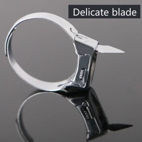 Stainless Steel Jewelry Lite Ring Self-defense Weapon Multifunctional Ring Blade Net Red Adjustable Self-defense Ring jewelry