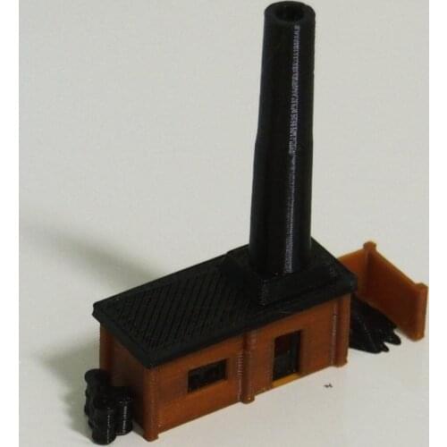 Outland Models Small Boiler House with Chimney N / Z Scale