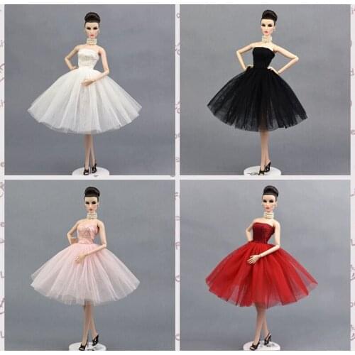 Fashion Ballet Dress For Barbie Doll One Piece Party Dresses Vestido Clothes For Barbie Dolls 1/6 BJD Doll Accessories Girl Gift