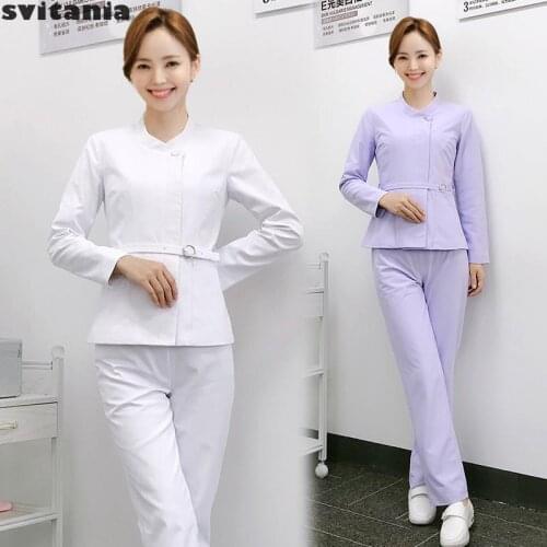 New Skin Managers Work Suit Nail Tech Uniform Waiter Uniform Women Salon Uniform