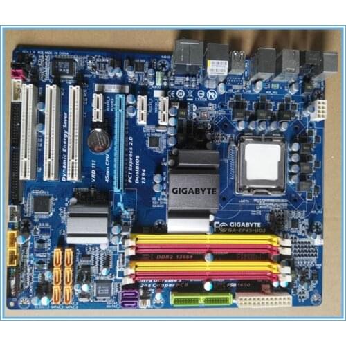 Original Used Desktop motherboard For Gigabyte GA-EP45-UD3 P45 support LGA 775 4*DDR2 SATA2 USB2.0 ATX