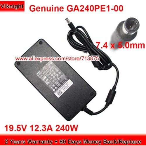 Genuine Delta 240W Charger GA240PE1-00 19.5V 12.3A AC Adapter for DELL PRECISION M4700 M6600 M6700 M17X M17XR3 Series Laptop