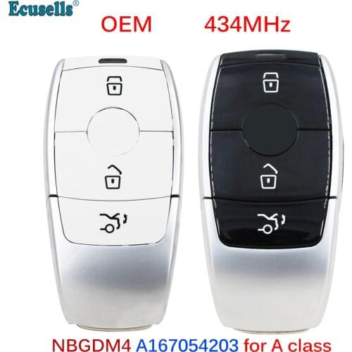 OEM Genuine PROXIMITY smart Remote key 4 Button 434MHz for Mercedes-Benz A Class A35 AMG A220 A250 2016-2019 NBGDM4 A167054203