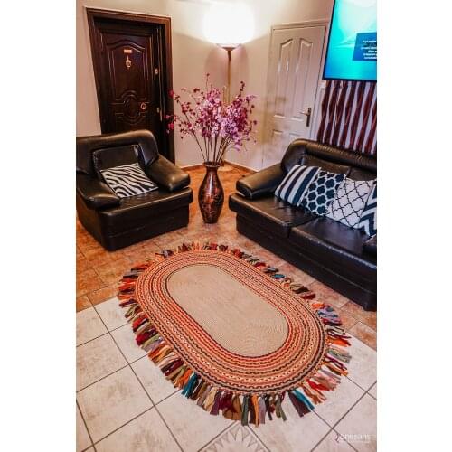 Straw Jute Authentic carpet Rugs Carpet retro