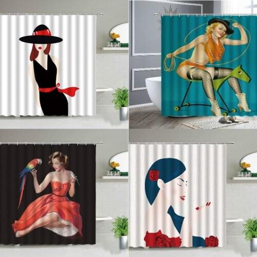 Sexy pretty woman curtains shower curtains Curtain Curtains for kitchen curtain Shower curtains Shower curtain bathroom Bathroom