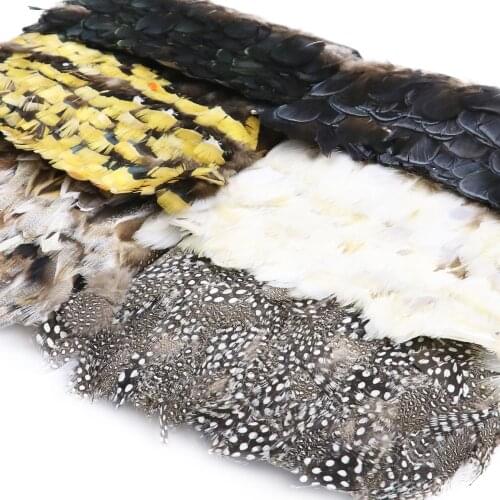 Various Style Pheasant Feathers Fringe Trimming Natural Chicken Marabou feather Ribbon Carnival Festival Clothing Sewing Decor