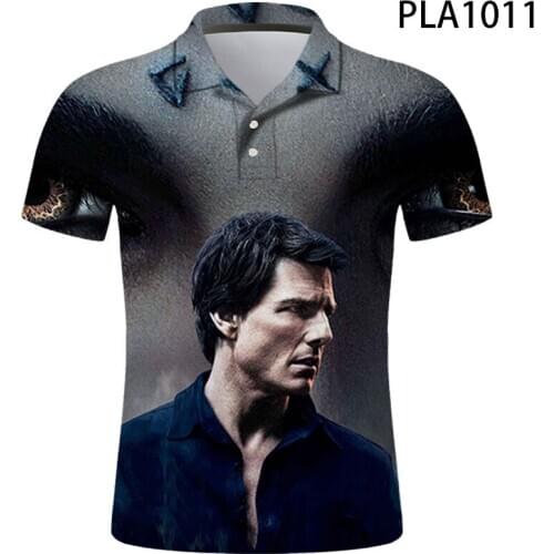 3D Printed Mummy Summer Comics Fashion Streetwear Ropa De Hombre Short Sleeve Cool Men Camisas Ropa Cool Polo Homme
