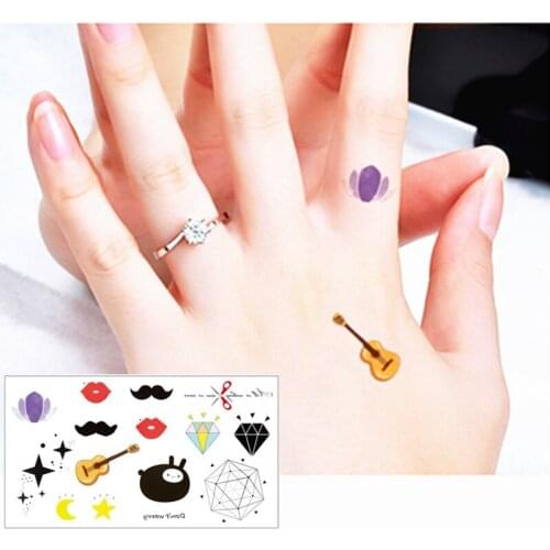 SHNAPIGN Lovely article Flash Tatoo Hand Sticker 10.5*6cm Small Waterproof Henna Beauty Temporary Body Sticker Art FREE SHIPPING