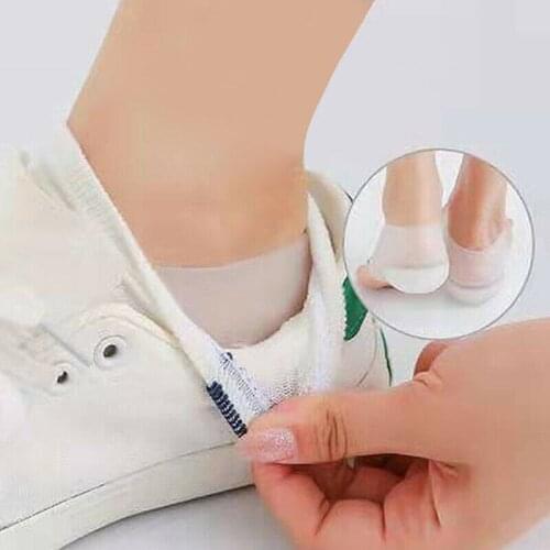 CPDD Silicone Height Increasing Pad Heel Insole Cushion Soles Invisible Socks Men Women Shoes Heightening Pads