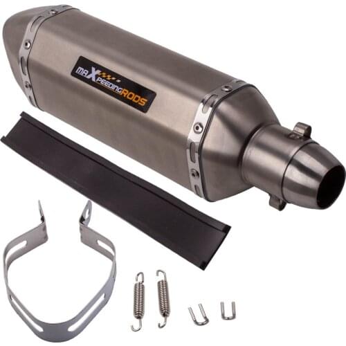 Universal Motorcycle 370mm Exhaust Muffler Silencer Slip On DB Killer 38-51mm