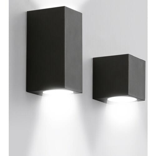 IP65 Waterproof indoor outdoor Led wall lights up down Led Wall Lamp Surface Mounted Cube Garden Porch Light