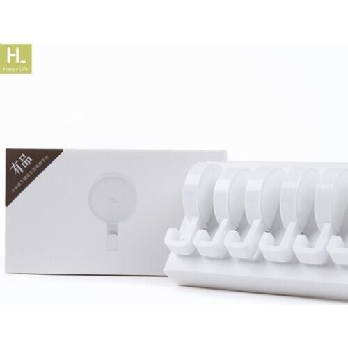 Youpin HL Wall Adhesive Hook/ Wall Mounted Mop Hook Bedroom Kitchen Wall Holder 3kg max load up Imported 3M Glue