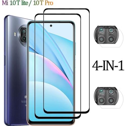 4 in 1 Tempered Glass For Xiaomi Mi 10T Lite 10 T Mi 9 SE 9T Pro CC9 8 SE Screen Protector Lens Film For Xiaomi Mi 10T Pro Glass