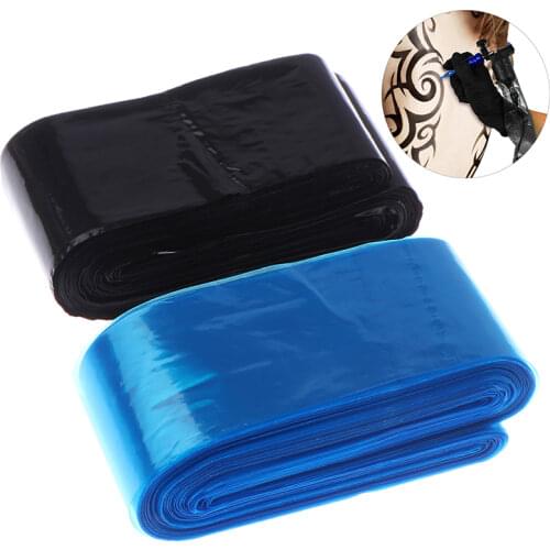 100Pcs Disposable Black/Blue Tattoo Clip Cord Sleeves Covers Bags Supply for Tattoo Machine Tattoo Accessory
