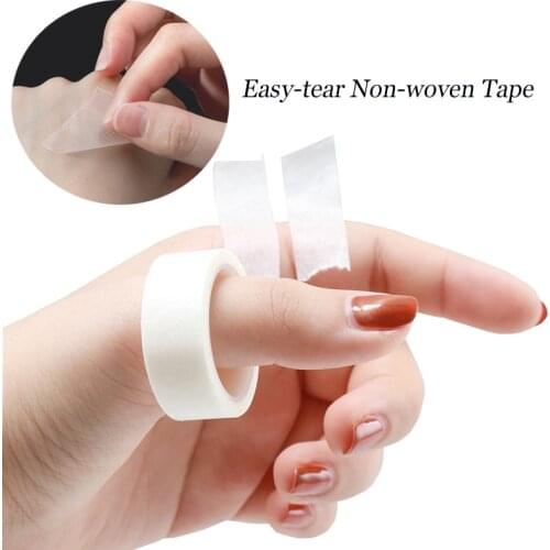 1 Roll Breathable Transparent Medical PE False Eyelash Extensions Tape Double Eyelid Sticker Non-woven Fake Lash Eyeliner Tapes