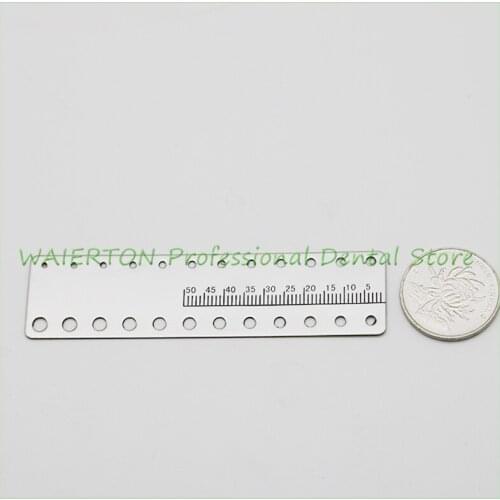 1 PC High Quality Dental Instrument Stainless Steel Endo Ruler Span Measure Scale Endodontic Dental Material