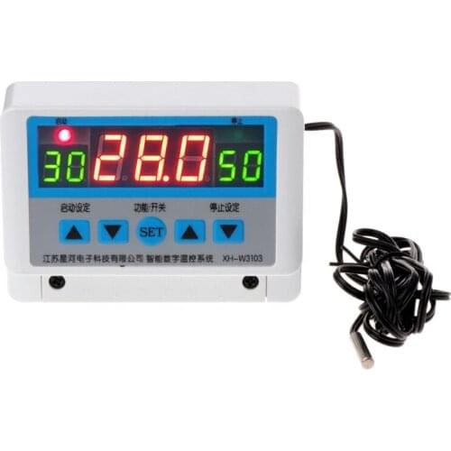 2021 New XH-W3103 AC 220V Max 6600W Digital Thermostat 30A Temperature Controller Switch