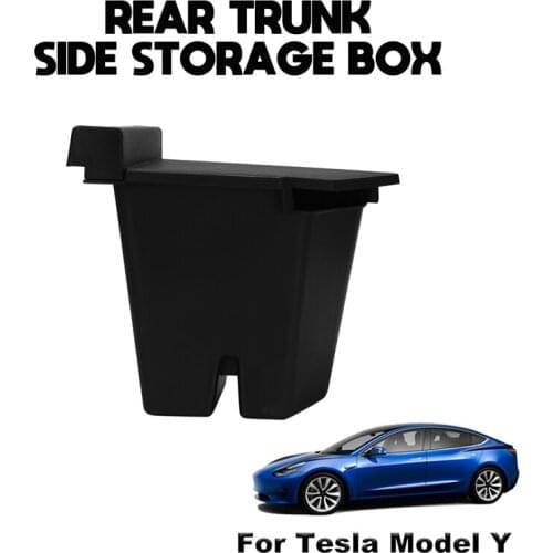 Car Trunk Side Storage Box Organizer Space Filler for Tesla Model Y Car Styling Accessories