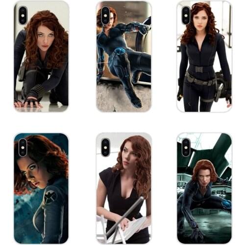 For Samsung A10 A30 A40 A50 A60 A70 Galaxy S2 Note 2 3 Grand Core Prime Accessories Phone Shell Covers Sexy Black Widow