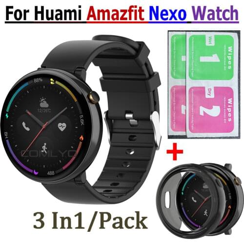 Screen Protector Case For Huami Amazfit Nexo Watch Cases Scratch-resistant Frame TPU Cover For Amazfit Nexo Bracelet Shell