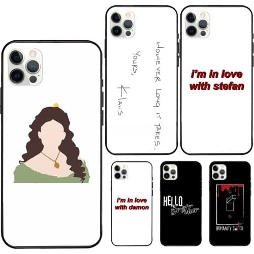 Vampire Diaries Quotes For iPhone 11 12 Pro Max Mini Case Soft Cover For iPhone XR X XS Max 7 8 Plus Phone Case