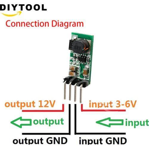 DC 3.3V 3.7V 5V 6V to 12V Step up Boost Power Supply Module Breadboard Development Voltage Regulator Converter For Arduino