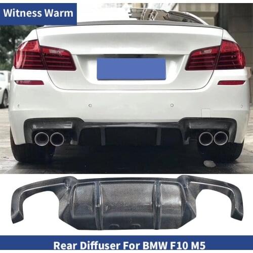 Carbon Fiber / FRP Rear Bumper Diffuser Lip Spoiler for BMW 525i 528i 5 Series F10 Real M5/Refit M5 2010 - 2016