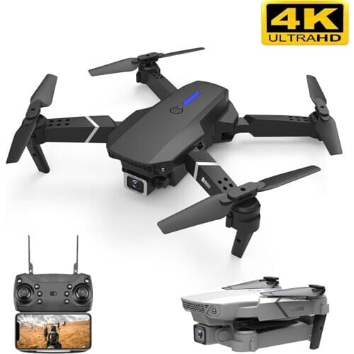 LSRC New RC Drone E525 WIFI FPV And Wide-angle High-definition 4K Dual Camera Height Keep Foldable Quadrotor Dron Gift Toy