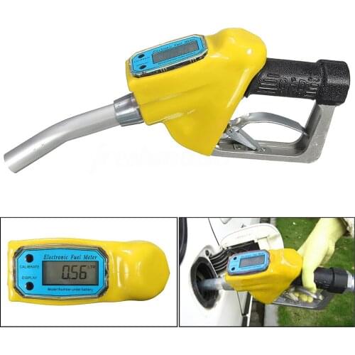 Electronics Fuel Gasoline Petrol Oil Delivery Transfer Tool Nozzle Dispenser Flow Meter