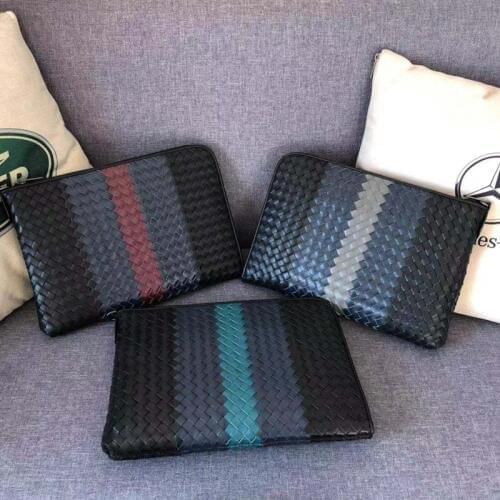 Kaisiludi leather hand bag large capacity top layer tire cowhide colouring envelope bag male and female universal hand bag