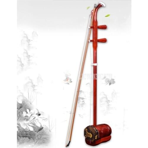 Chinese Erhu Traditional Musical Instrument Two-Strings Rosewood Urheen Urhien Urhheen Er Hu With Bow and Bag For Beginner Lover