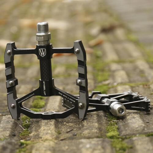 Pack of 2 Mountain Bike Pedals - 9/16 Inch Lightweight Aluminium Alloy Pedals for MTB BMX Road Bicycle Folding Bikes Scooters